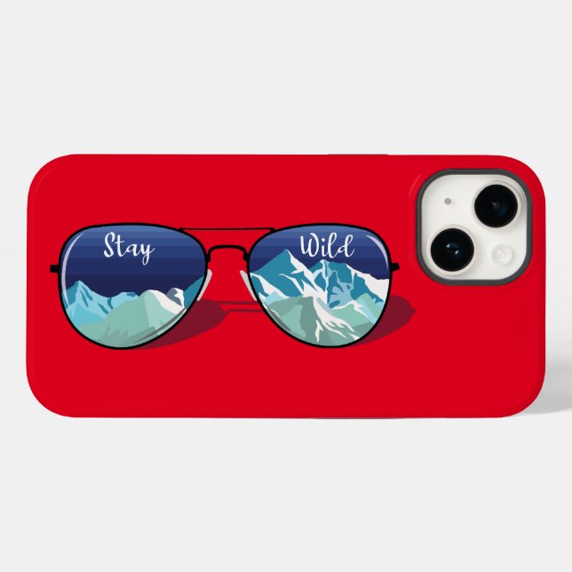 Mountain sun glasses Case-Mate iPhone case (Back (Horizontal))