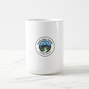 Mountain Sunrise Hiking Badge Coffee Mug