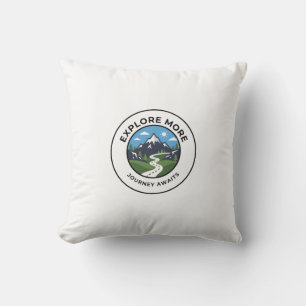 Mountain Sunrise Hiking Badge Cushion