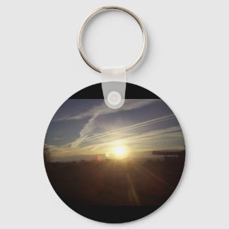 Mountain sunrise key ring