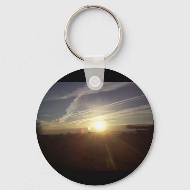Mountain sunrise key ring (Front)