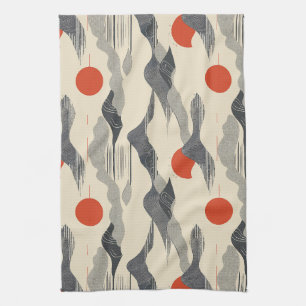 Mountain Sunrise Pattern Tea Towel