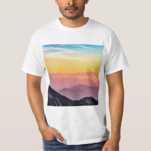 Mountain Sunrise Peaceful Colorful Inspirational T-Shirt