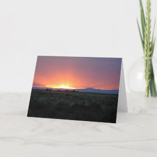 Mountain Sunset 3 card