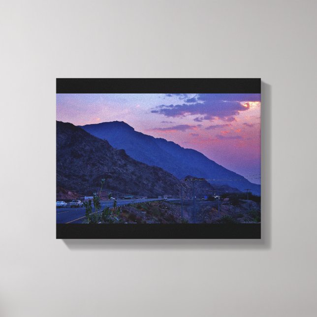Mountain Sunset Canvas Print (Front)