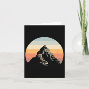 Mountain Sunset Circle Rainbow Outdoor Nature  Card