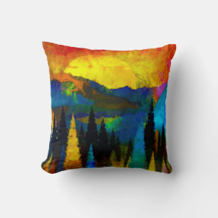 Mountain sunset cushion
