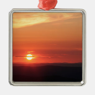 Mountain Sunset in the Shenandoah Metal Tree Decoration