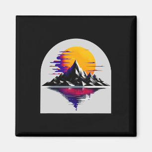 Mountain Sunset Magnet