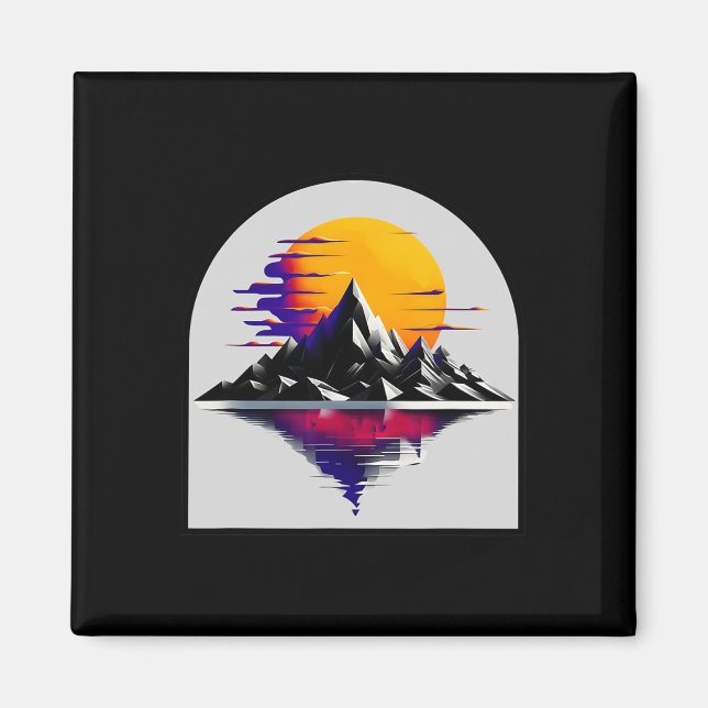 Mountain Sunset  Magnet (Front)