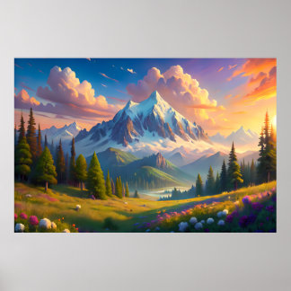 Mountain Sunset | Nature Decor