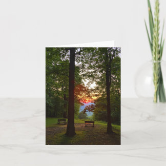 mountain sunset notecard (blank inside)