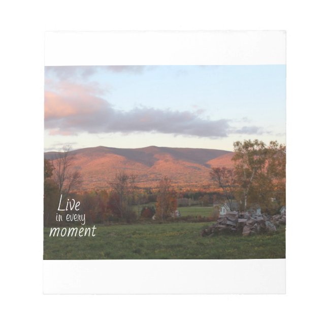 Mountain Sunset Notepad (Front)