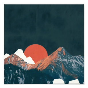 Mountain Sunset Photo Print