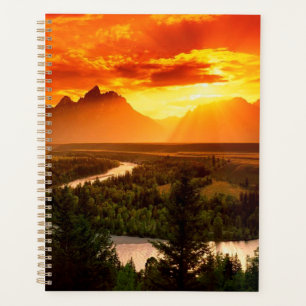 Mountain Sunset Planner