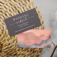Mountain Sunset Wedding Website Rustic Grey