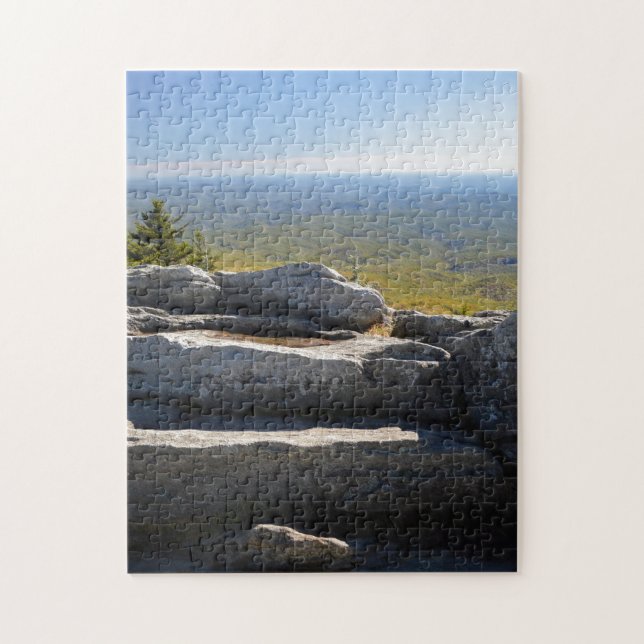 Mountain Top Boulders With View Jigsaw Puzzle (Vertical)