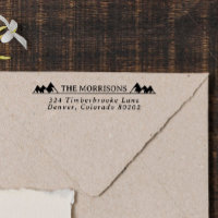 Mountain Tops Rustic Name & Return Address