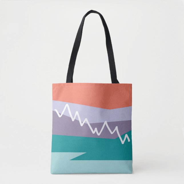 Mountain Tote with Solid Tropic Back Bag (Front)