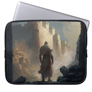Mountain town siege laptop sleeve