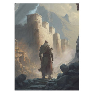 Mountain town victory tablecloth