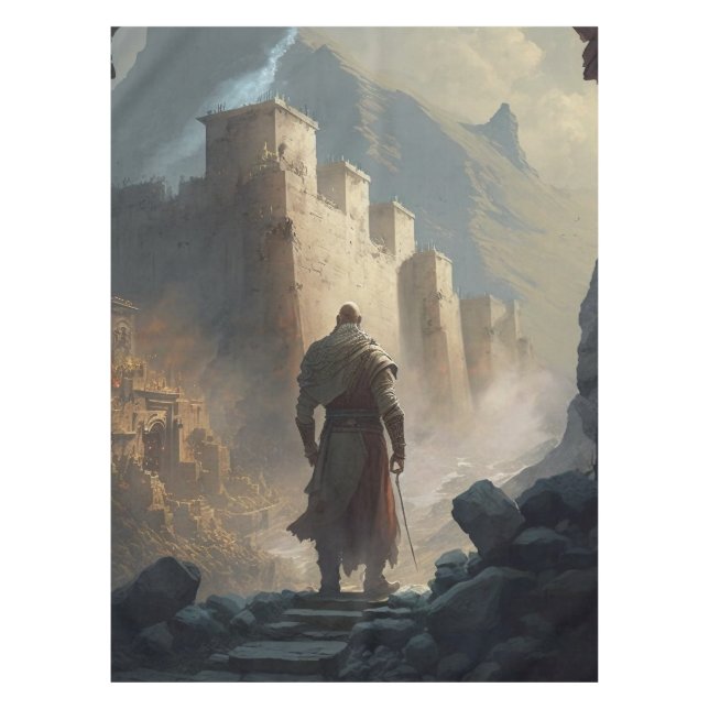 Mountain town victory tablecloth (Front)