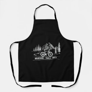 Mountain Trail Bikes - Cyclist Bike Rider Bicycle  Apron