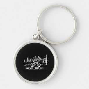 Mountain Trail Bikes - Cyclist Bike Rider Bicycle Key Ring