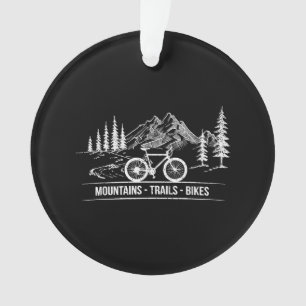 Mountain Trail Bikes - Cyclist Bike Rider Bicycle Ornament