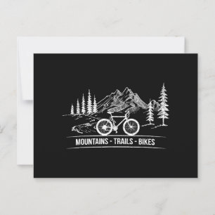Mountain Trail Bikes - Cyclist Bike Rider Bicycle Postcard