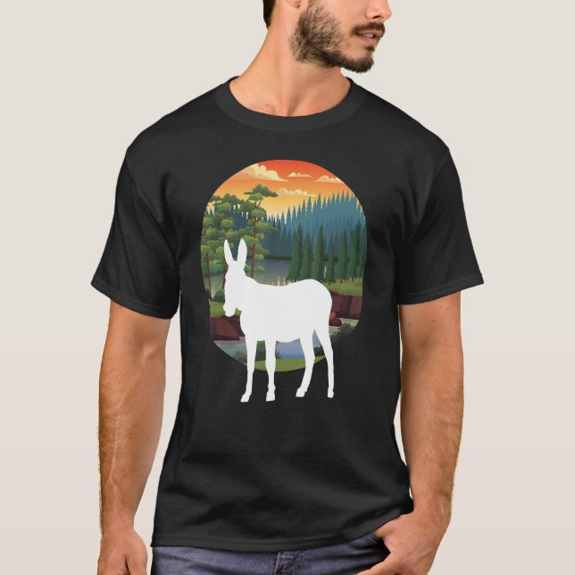 Mountain Trail Mule and Sunset T-Shirt (Front)