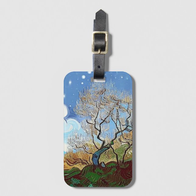  MOUNTAIN  TREE LUGGAGE TAG (Front Vertical)