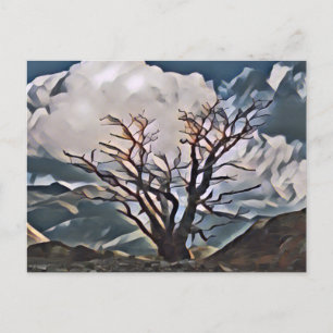 MOUNTAIN TREE  POSTCARD