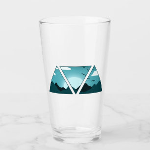 Mountain Triangles Glass