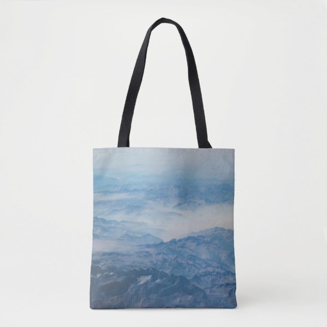 MOUNTAIN UNDER BLUE SKY AT DAYTIME TOTE BAG (Front)