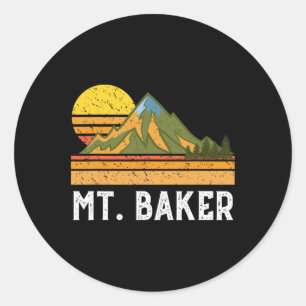Mountain Vacation Gift- Mt. Climbing Hiking Mount  Classic Round Sticker