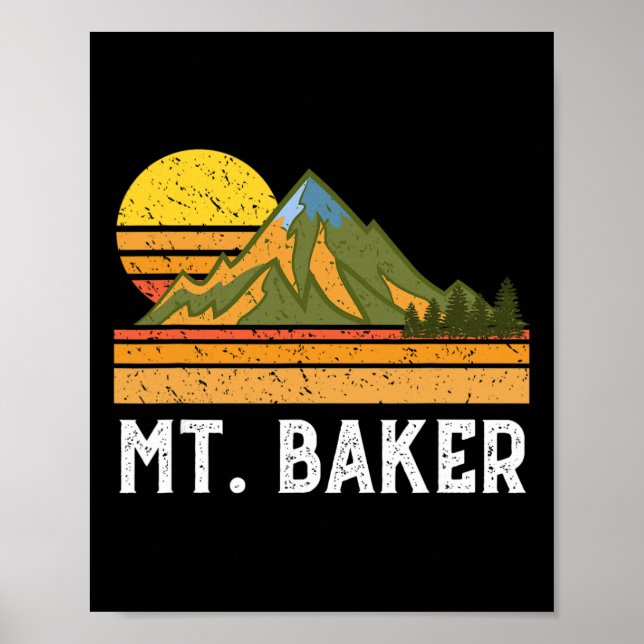 Mountain Vacation Gift- Mt. Climbing Hiking Mount  Poster (Front)
