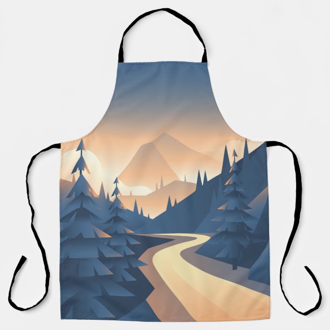 Mountain Valley Landscape Apron (Front)