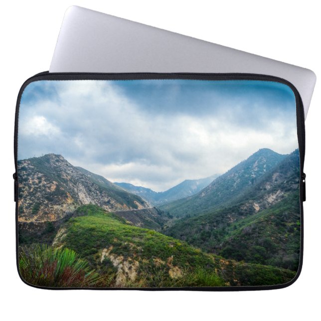Mountain Valley Storm Light Laptop Sleeve (Front)