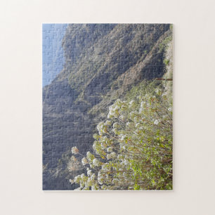 Mountain Valley with Quiet Blooms Jigsaw Puzzle