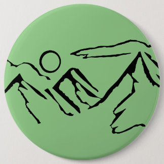 Mountain View 6 Cm Round Badge