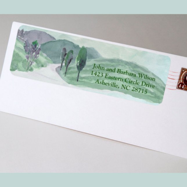 Mountain View as Return Address Labels (Creator Uploaded)