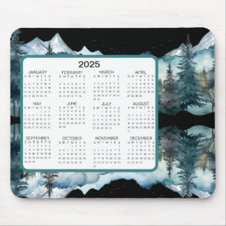 Mountain View Calendar Mouse Pad