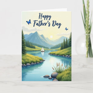 Mountain View Fathers Day Card