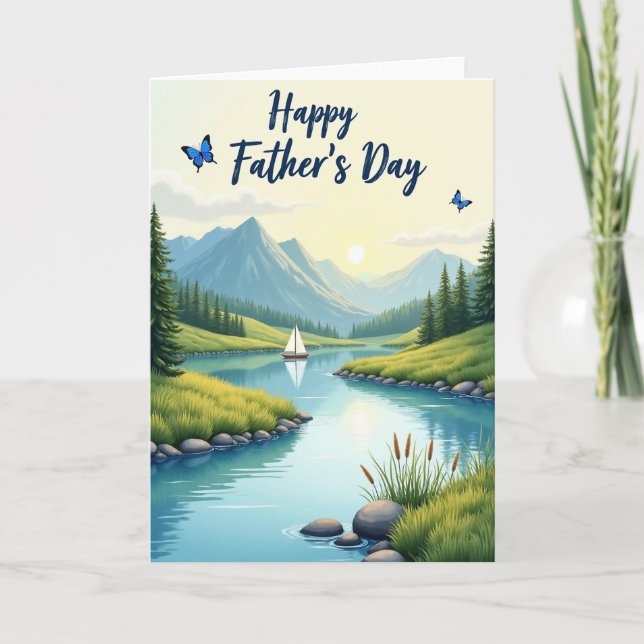 Mountain View Fathers Day Card (Front)