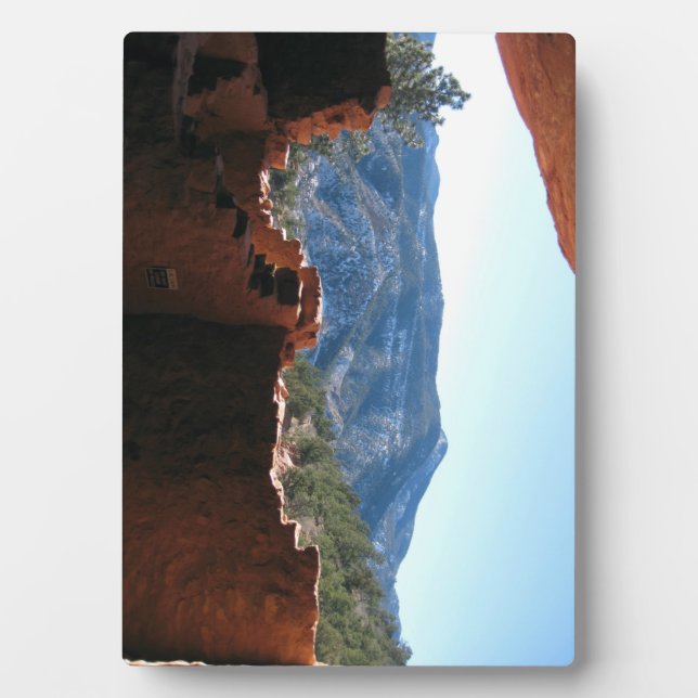 Mountain View from Cliff Dwellings Plaque (Front)