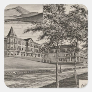 Mountain View House, Whitefield, NH Square Sticker