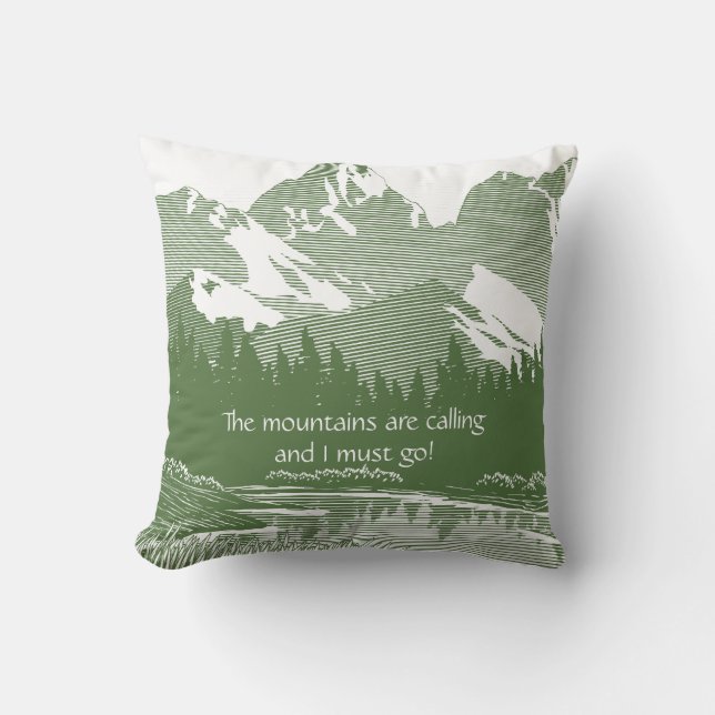 Mountain View Pillow (Front)