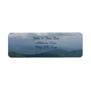 Mountain View Return Address Label