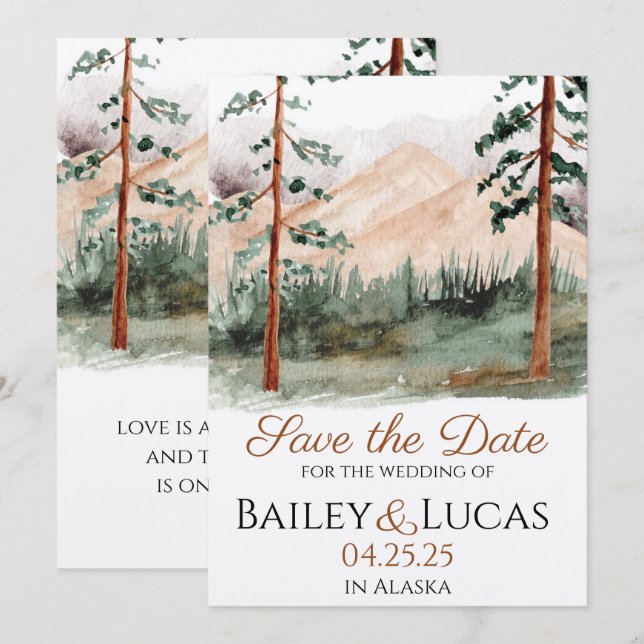 Mountain View Save the Date (Front/Back)